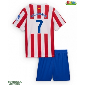 Atletico Madrid Antoine Griezmann #7 Hemmaställ Barn 2025-26 Kortärmad (+ Korta byxor)